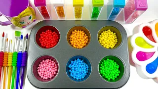 Satisfying Video | How To Make Color Balls into PAW Patrol From Rainbow Beads Cutting ASMR #2