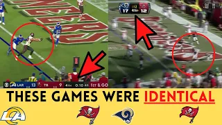 Buccaneers vs. Rams (2022) and Buccaneers vs. Rams (2010) WERE IDENTICAL