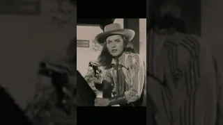 She's pissed! 💥🔫 | "Tall in the Saddle" 1944 | Ella Raines fires at John Wayne