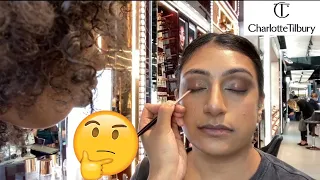 GETTING MY MAKEUP DONE AT A CHARLOTTE TILBURY COUNTER | MY FIRST MAKEOVER AT A COUNTER | JAINA