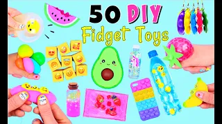 50 DIY - POP IT FIDGET TOYS - Viral TikTok Fidget Toys Ideas - Super Easy POP ITs and more!