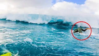 (Raw POV) Caught Inside at Massive Pipeline Compilation | Surf Impact Zone Carnage