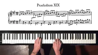 Bach Prelude and Fugue No.19 (Take 2) WTC book 2 P. Barton, FEURICH HP piano