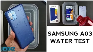 Samsung Galaxy A03 Water Test 💧 | Let's See Samsung A03 is Waterproof Or Not?