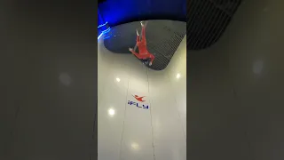 Real Life Superhero Landing at iFLY Austin Wind Tunnel - Indoor Skydiving Trick #shorts