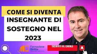 Come si diventa insegnante di sostegno nel 2023 ?