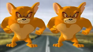 Tom and Jerry War of the Whiskers(1v3): Jerry vs 2 M.Jerries and Duck. Gameplay HD - Funny Cartoon