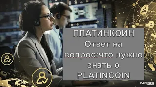 ПЛАТИНКОИН  Ответ на вопрос  что нужно знать о PLATINCOIN