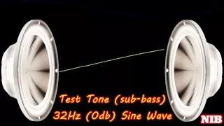 NIB - Test Tone(sub-bass) - 32Hz (0db) Sine Wave