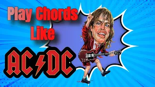 How to Play AC/DC Style Guitar Chords | Beginner Guitar | Steve Stine Guitar Lessons