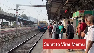 Surat to Virar memu Journey | udhna jn to Navasari station