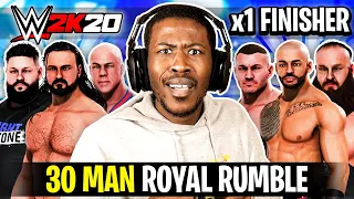 WWE 2K20 30 Man Royal Rumble, But Everyone Has A Finisher!