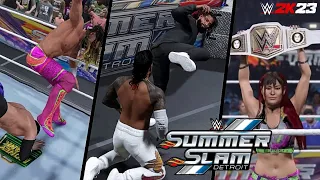 WWE SummerSlam 2023 Full Show Highlights | WWE 2K23 Simulation