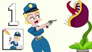 Draw Police - Tricky Puzzles - all levels 1-60 Gameplay Walkthrough [Android, iOS Game] #1