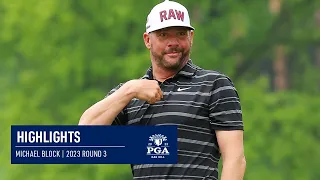 Club Pro Michael Block Shoots Even Par 70 | Round 3 | 2023 PGA Championship