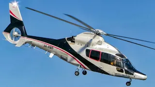 VIP Eurocopter EC155 B1 / Monacair H155 3A-MBD taking off from Barcelona heliport