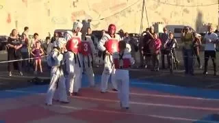 Taekwondo/Тхэквондо. Показательное выступление в День физкультурника-2016. Сумы