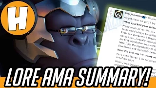 Overwatch Lore - Michael Chu Reddit A.M.A Summary! | Hammeh