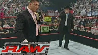 Batista & Triple H Segment Before Backlash RAW Apr 25,2005
