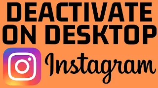 How to Deactivate Instagram Account on Desktop, PC, or Chromebook   2024