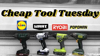 Ryobi vs Hart vs Lidl Parkside vs Popoman | CHEAP TOOL TUESDAY!