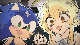 Sonic X Lumine FRIENDSHIP?! (Sonic Frontiers X Genshin Impact Comic Dub)