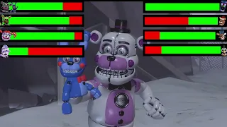 Christmas Animatronics VS Sister Location With Healthbars