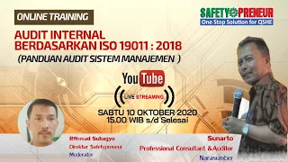 Panduan Audit Sistem Manajemen Berdasarkan ISO 19011 : 2018 I Online Training