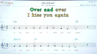 Over and over/Na na Moukouri💖팝송: 악보, 코드, ,가사,Karaoke*카라오케  반주