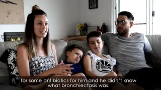 Freddy's family and their battle with bronchiectasis