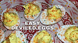 EASY DEVILED EGG RECIPE | HOLIDAY SIDE DISH | COOK WITH ME