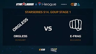 Orgless vs  E frag, SLTV StarSeries Season XIV, map 1 inferno