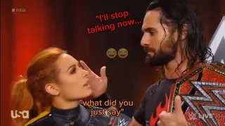 Becky Lynch & Seth Rollins funny moments ft. brollins being chaotic dorks #brollins