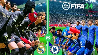 FIFA 24 | TEAM MESSI, MARIO, SONIC vs TEAM RONALDO, BATMAN, SPIDER MAN | SMALL vs GIANTS