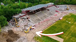 16.04.2024 Bulgarian Army Stadium Renovation || Demolition of sector A || CSKA Sofia