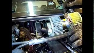 e46 BMW 330i Heater, AC Blower Motor Fan Replacement