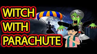 Witch With Parachute | English Cartoon | Horror Stories in English | MahaCartoon TV English