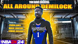 HURRY AND MAKE THIS 6’8 DEMIGOD BUILD NOW🔥🔥🔥NBA 2K24 BEST BUILD ALL AROUND!