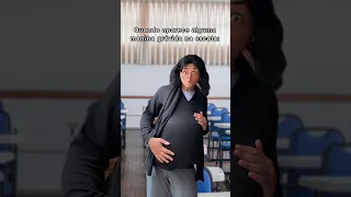 Quando aparece alguma menina grávida na escola