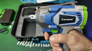 KAMOLEE DTW500 cordless impact wrench in a glamorous case. Review with disassembly.