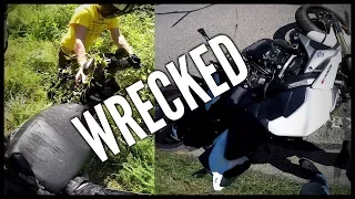 Two Bikes CRASHED