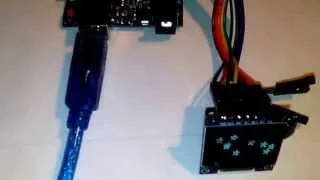 7Pin 0.96 inch SPI Serial white OLED Module & Arduino.
