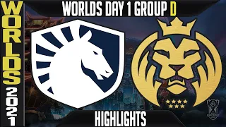 TL vs MAD Highlights | Worlds 2021 Day 1 Group D | Team Liquid vs MAD Lions