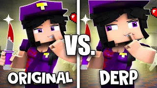 PURPLE GIRL ORIGINAL vs. DERP Version- Fazbear and Friends SHORTS