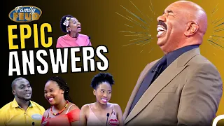 BEST EPIC ANSWERS On Family Feud! Steve Harvey CRACKS UP!