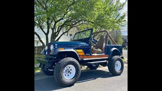 1983 Jeep CJ-7 Renegade for sale for $20,000 in VA. Part 1.