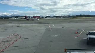 Time-lapse of weather moving in at Ted Stevens Anchorage International Airport