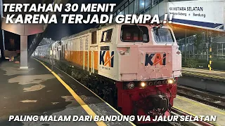 SEMUA KERETA TERLAMBAT KARENA ADANYA GEMPA BUMI‼️Naik KA Mutiara Selatan Premium Bandung - Surabaya