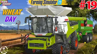 Harvesting wheat in farming simulator 23 GAMEPLAY #19