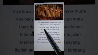 Lirik Lagu Aiya Susanti Versi Musik Tradisional Angklung Jogja🥰🥰